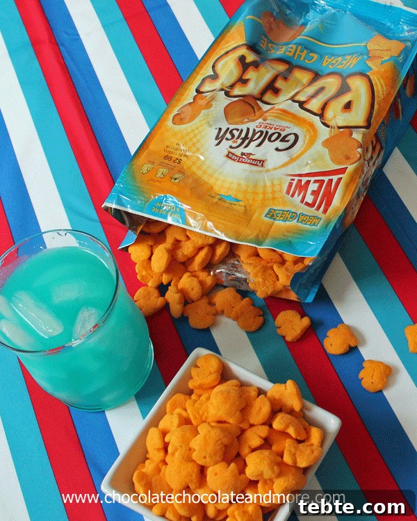 Fish Bowl Punch and Goldfish Puffs