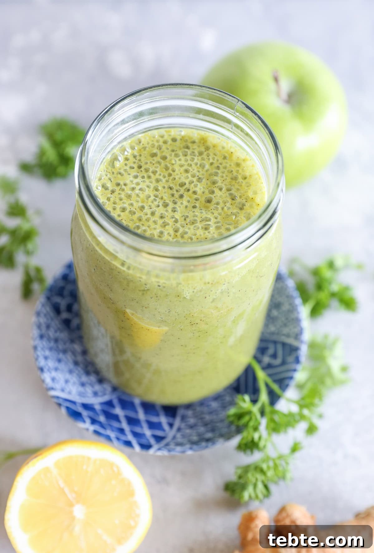 Cleansing Liver Smoothie Recipe for Detox and Energy Boost 3 Liver Detox Smoothie with apple, spinach, parsley, turmeric, ginger and more! This healthy smoothie is a great tool for cleansing!