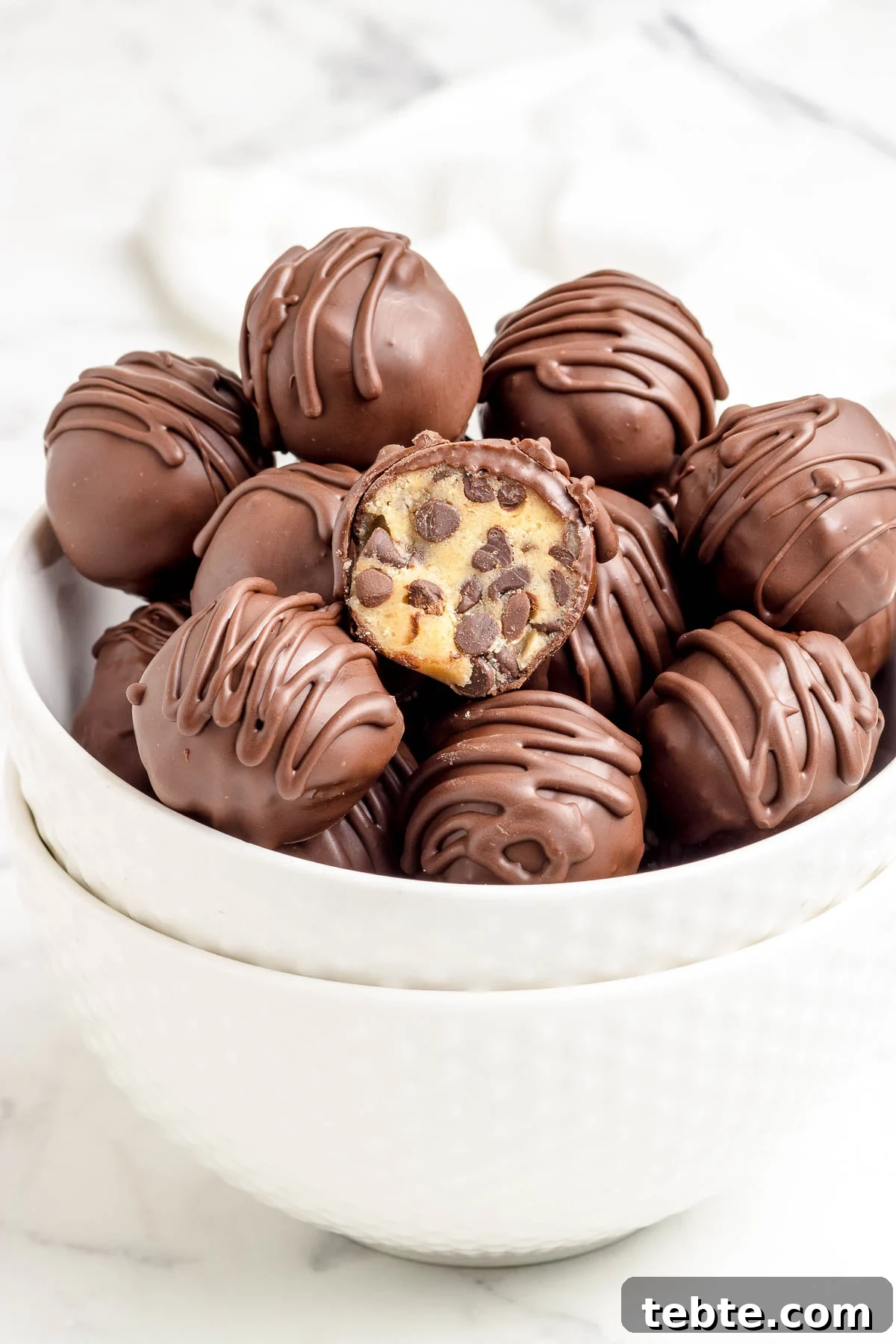 No-Bake Chocolate-Covered Cookie Dough Truffles 2 Easy Chocolate Chip Cookie Dough Truffles