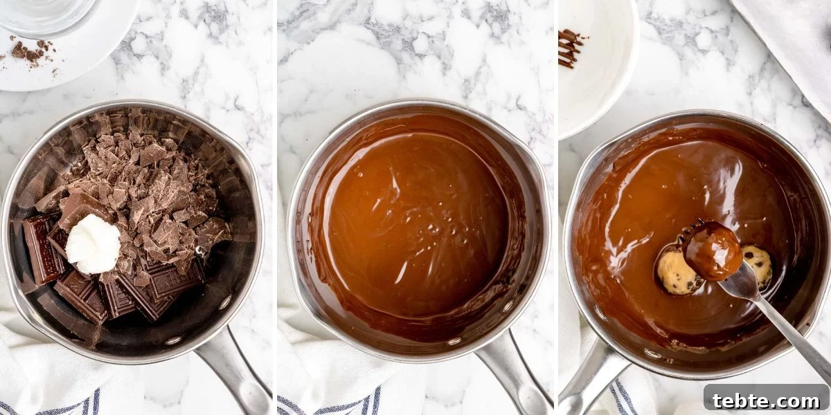 No-Bake Chocolate-Covered Cookie Dough Truffles 8 chocolate dipping