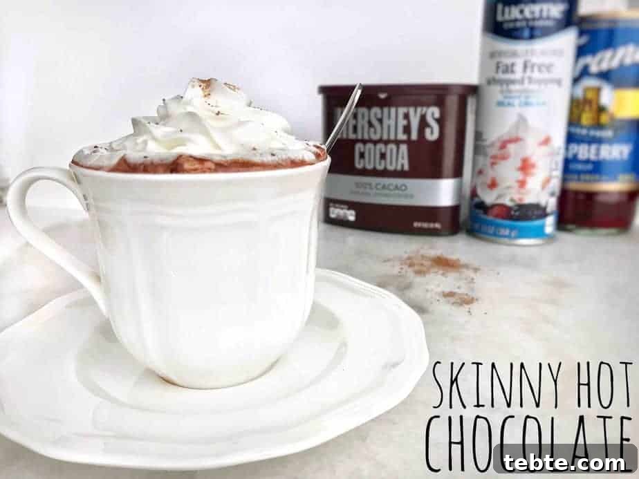 skinny hot chocolate with title