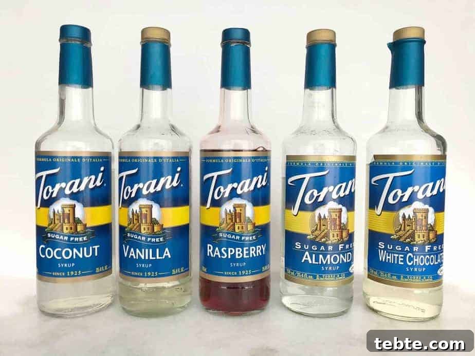 Low-Calorie Hot Chocolate Recipe for Cozy Nights 3 torani sugar free syrups