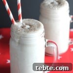 vegan gingerbread smoothie christmas drink