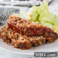 A plate of food, with Meatloaf
