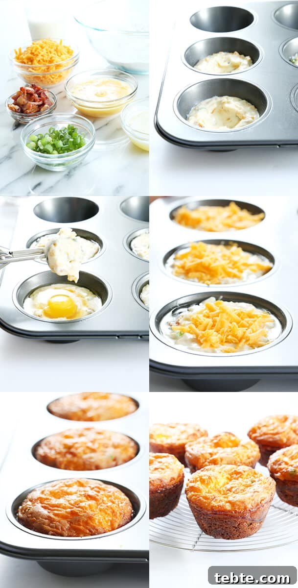 Gluten-Free Bacon & Egg Muffins: Low-Carb Breakfast Recipe 3 Make-Ahead Gluten Free Bacon and Egg Breakfast Muffins, Step by Step