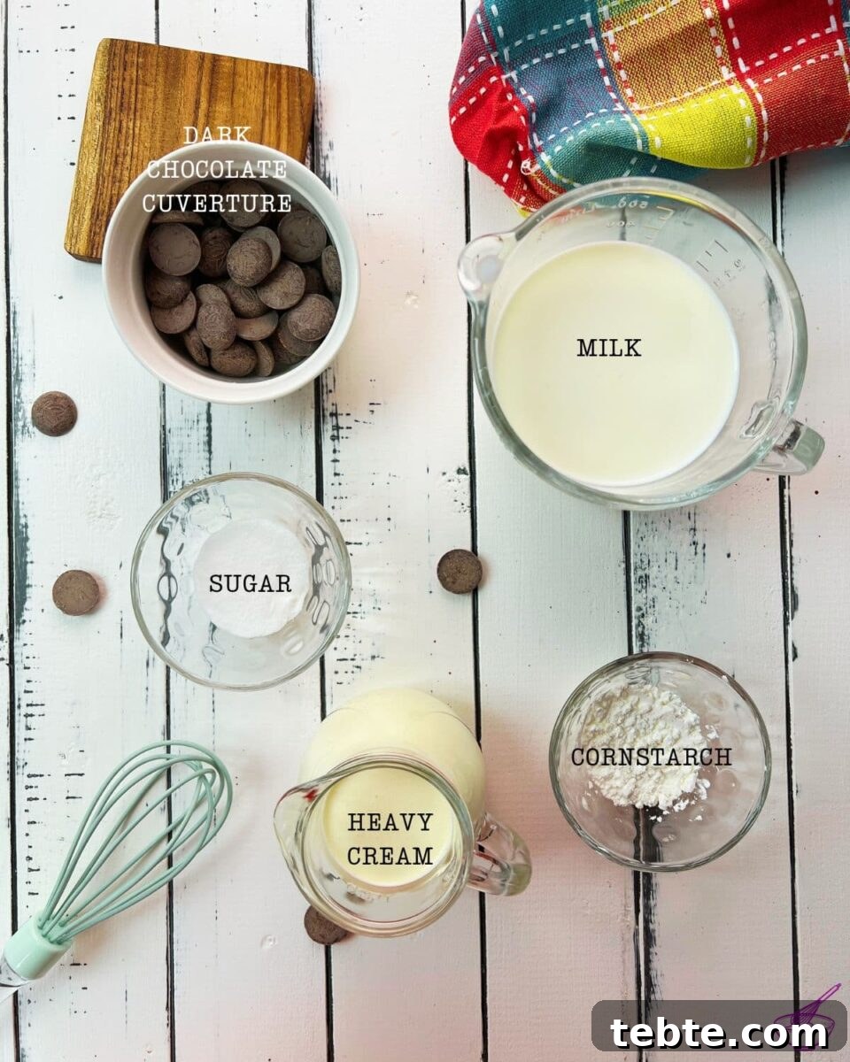 Rich Homemade Dark Chocolate Pudding Recipe — Silky & Decadent 3 5 simple ingredients are required for making a scrumptious dark chocolate pudding.