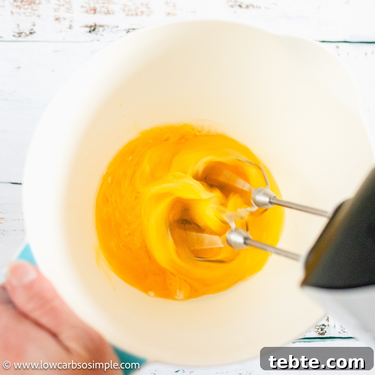 Crustless Ketovore Pumpkin Spice Pie Recipe 9 Beating the Eggs | Low-Carb, So Simple