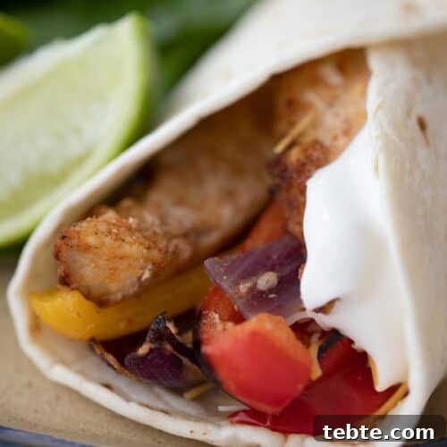 Sheet Pan Chicken Fajitas for Quick Weeknight Dinners 6 chicken fajita tacos