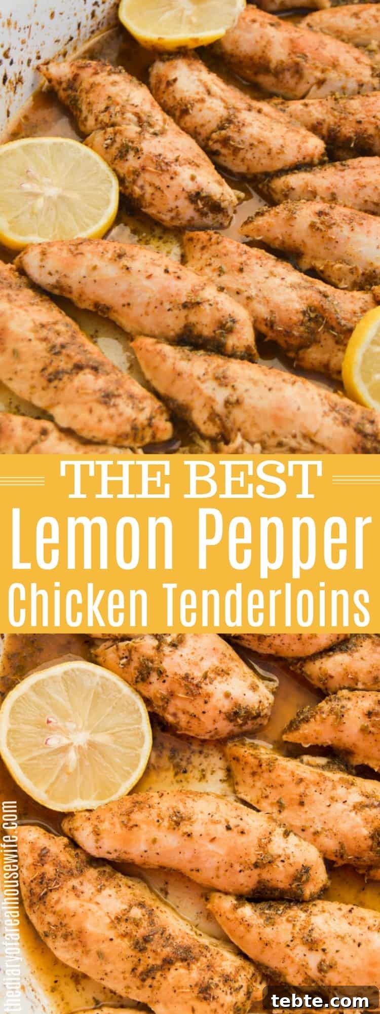 Crispy Lemon Pepper Chicken Tenderloins with Zesty Garlic 2 Lemon Pepper Chicken Tenderloins