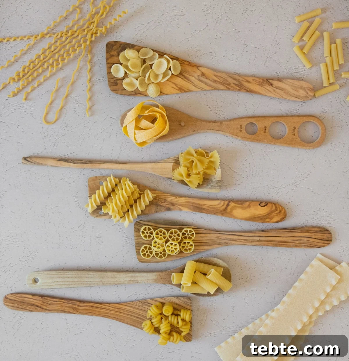 Cheap vs Expensive Pasta: How Quality Changes Flavor and Texture 3 different pasta shapes with wooden spoons