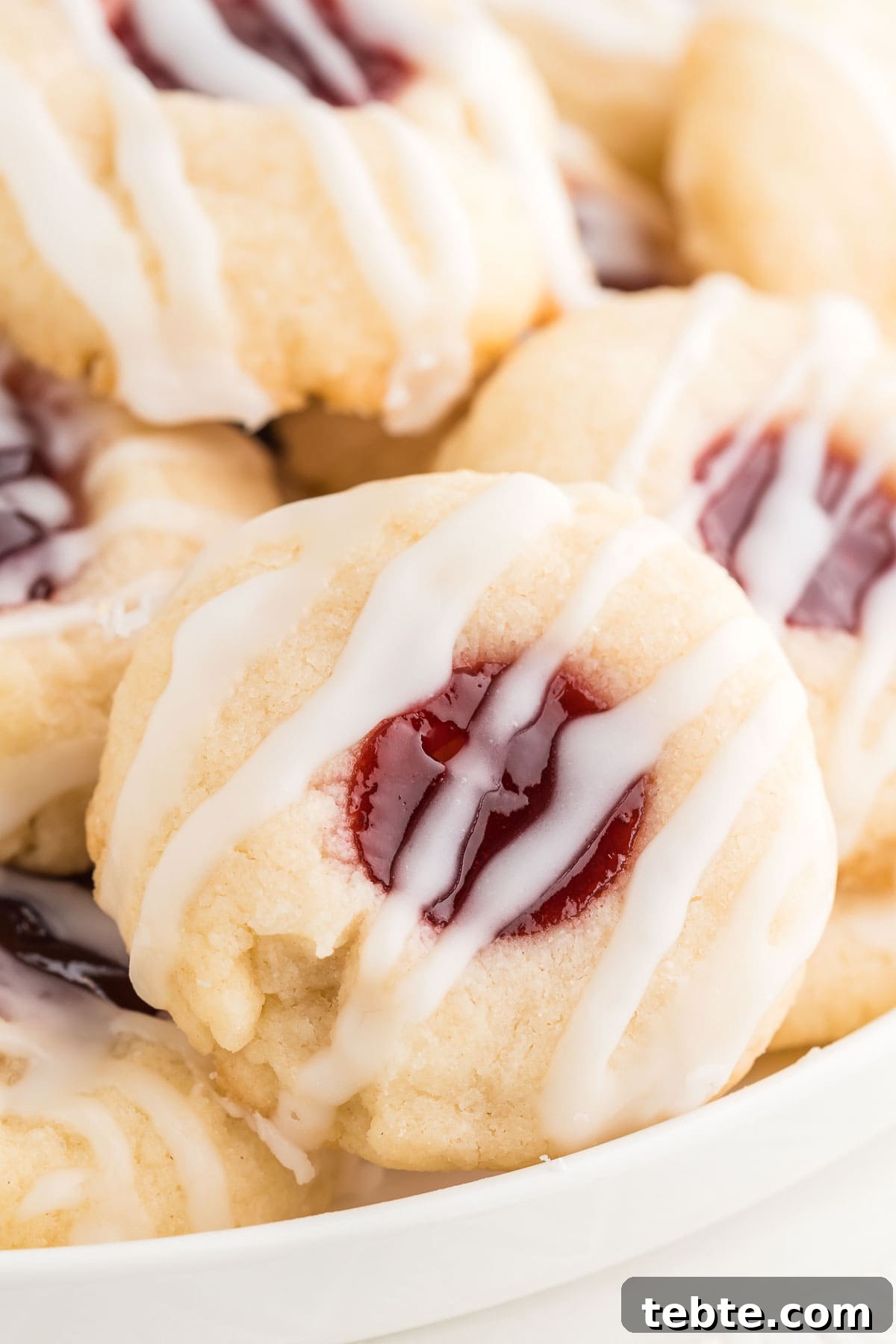 Raspberry Almond Shortbread Cookies Recipe — Buttery Jam-Filled Treats 4 Raspberry thumbprint cookie