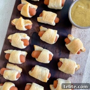 Mini Carrot Dogs in a Blanket Recipe — Party Appetizer Idea 11 img 29624 10