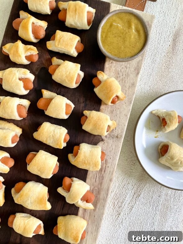 Mini Carrot Dogs in a Blanket Recipe — Party Appetizer Idea 9 img 29624 8