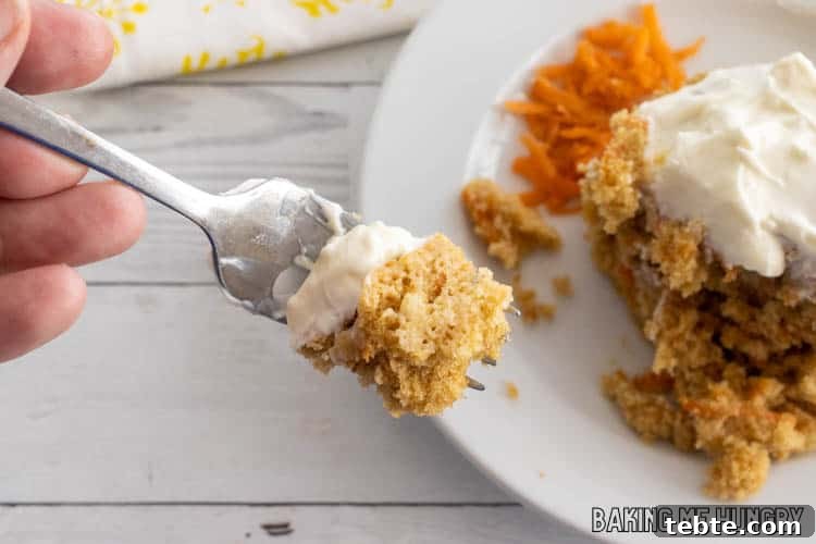 mug cake with cream cheese icing