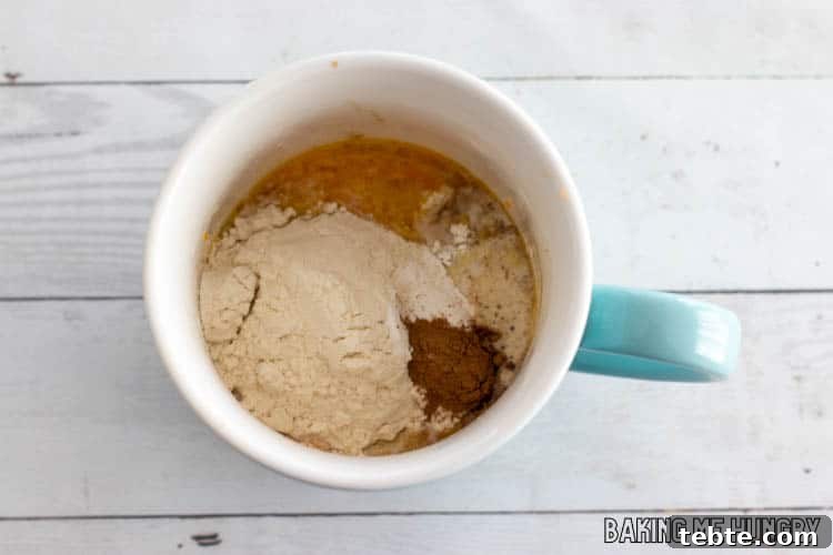 softened carrots in mug