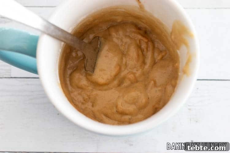mug cake batter