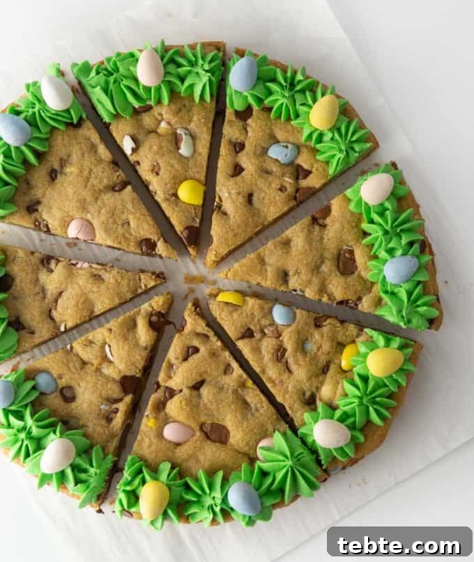 Easter Cookie Cake Recipe: Soft Sugar Cookie Layer with Frosting 2 Easter cookie cake