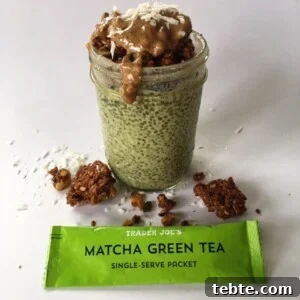 Overnight Matcha Chia Pudding
