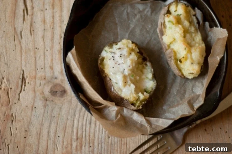 Twice-Baked Cheese and Chive Potatoes Recipe