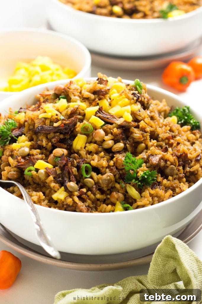 Trinidad Oxtail Pelau Recipe + Black History Month Virtual Potluck Guide 3 Trinidad Oxtail Pelau Oxtail Pelau is a simple delicious spicy savory Caribbean dish with caramelized dark-brown meat or chicken served over a bed of rice.