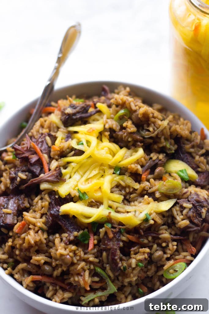 Trinidad Oxtail Pelau Recipe + Black History Month Virtual Potluck Guide 6 PELAU (1 of 1)-10