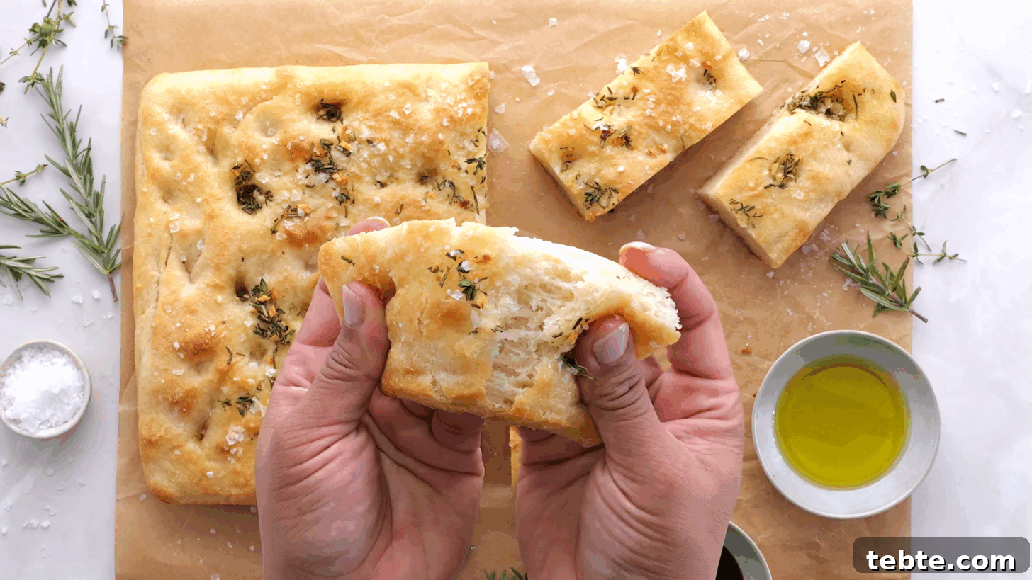 Homemade Garlic & Herb Focaccia Recipe From Scratch 3 Focaccia bread