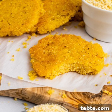 hot water cornbread on a parchment paper covered wooden cutting board