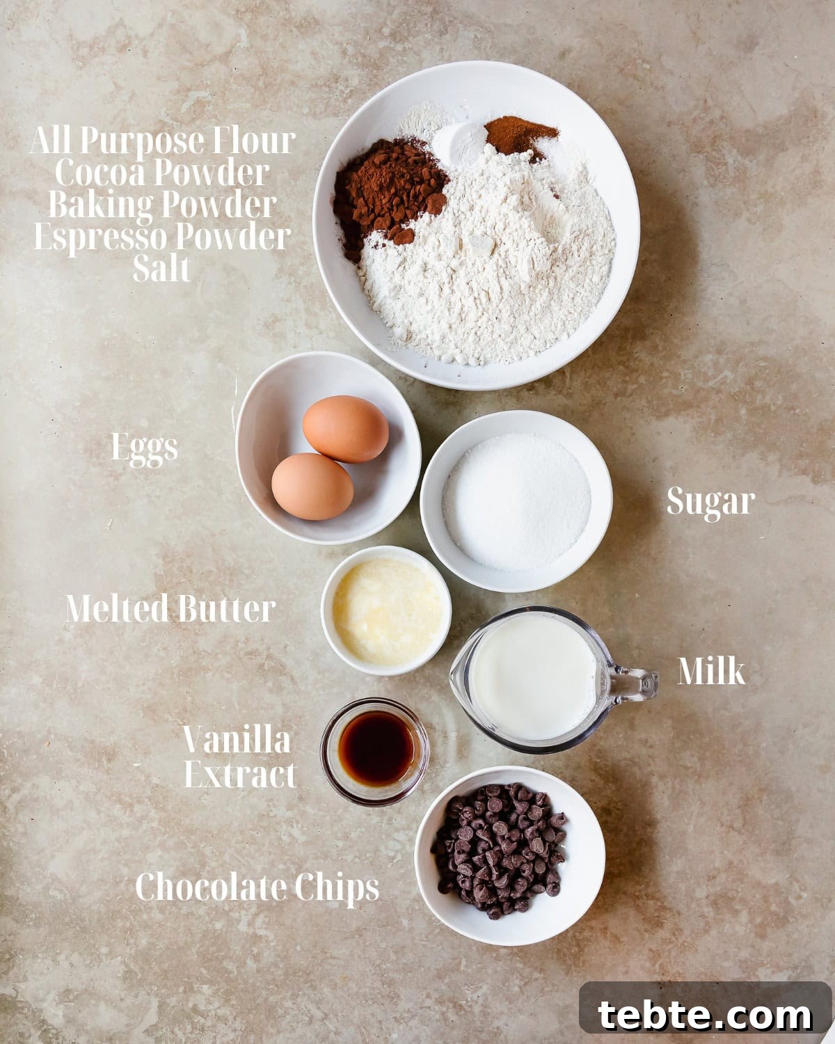 Decadent Chocolate Pancakes Recipe for Fluffy, Rich Pancakes 3 Dry and wet ingredients for chocolate pancakes