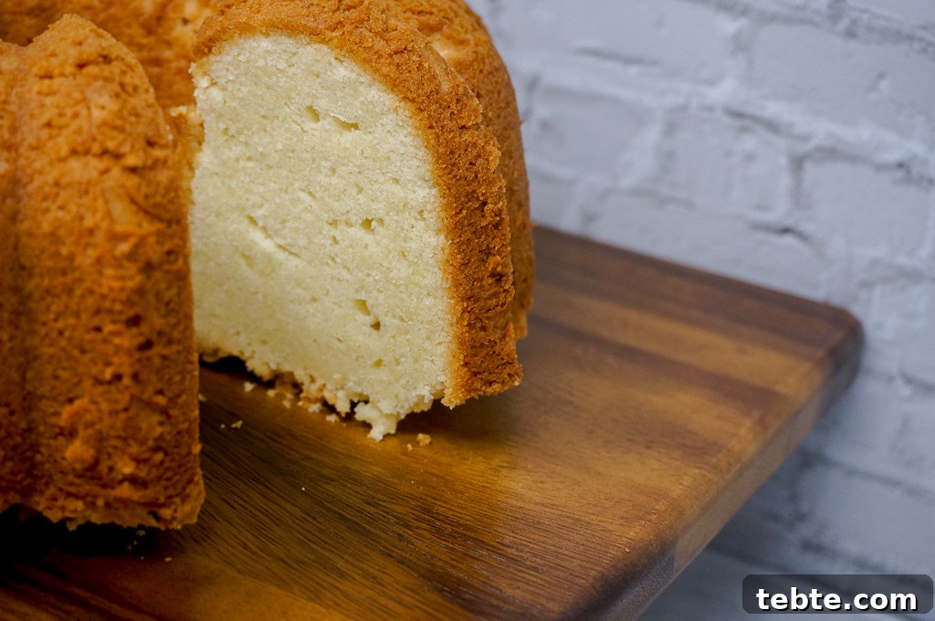 Southern Cream Cheese Pound Cake Recipe — Moist Classic Dessert 5 img 36172 5