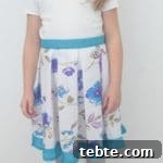 DIY box pleat skirt
