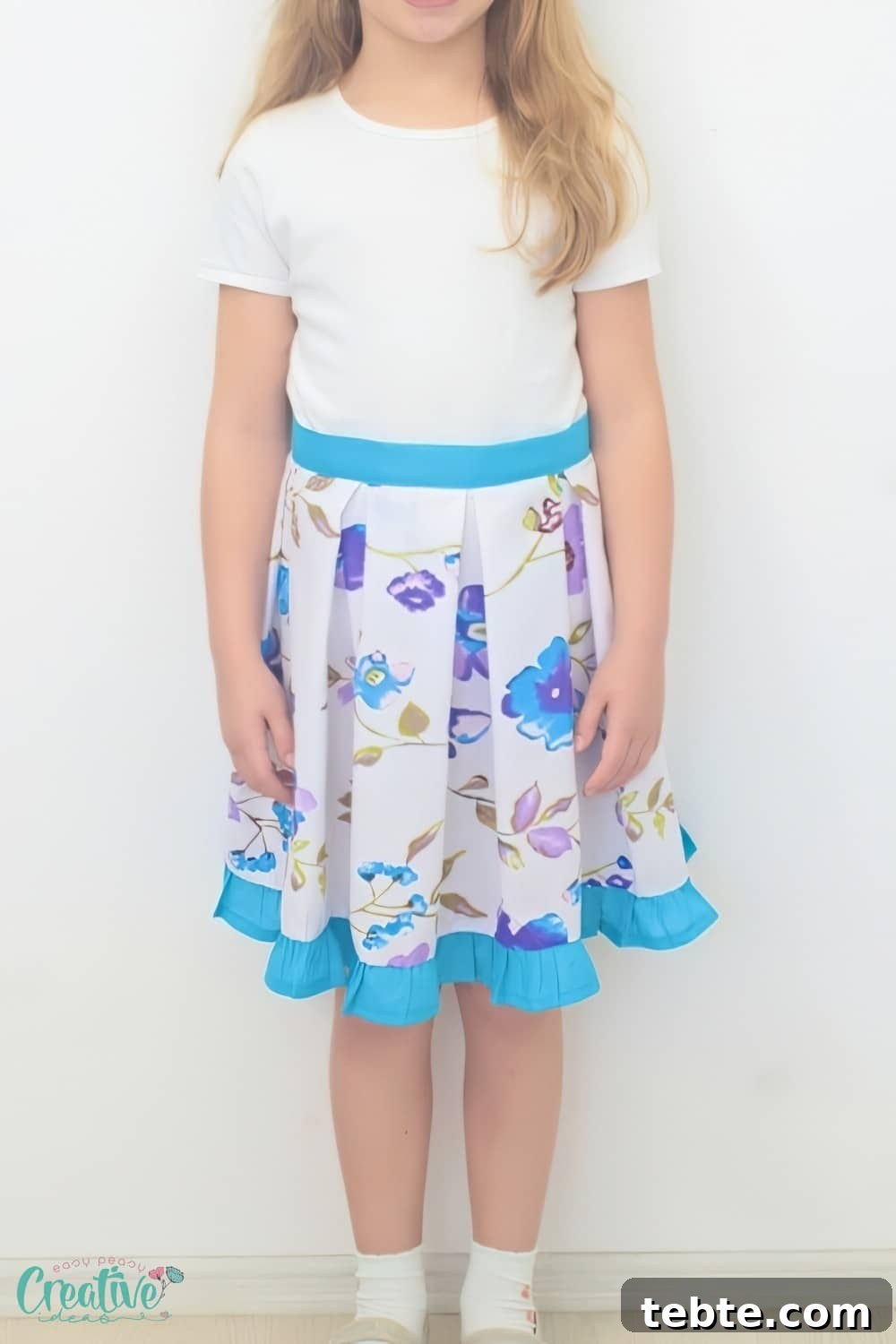 How to sew a box pleated skirt