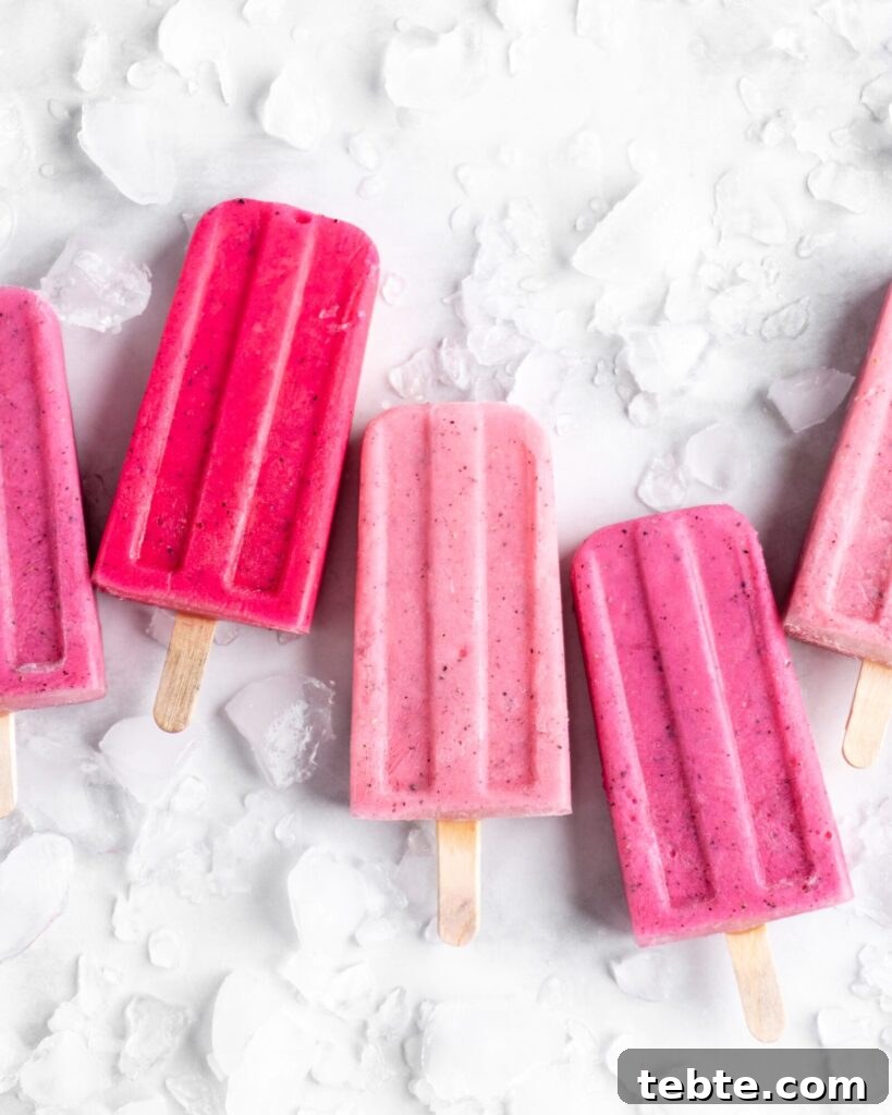 Guava and Dragon Fruit Popsicles Recipe for Refreshing Frozen Treats 7 Bright pink popsicles are made with guava juice, dragon fruit (pitaya), greek yogurt, and agave.