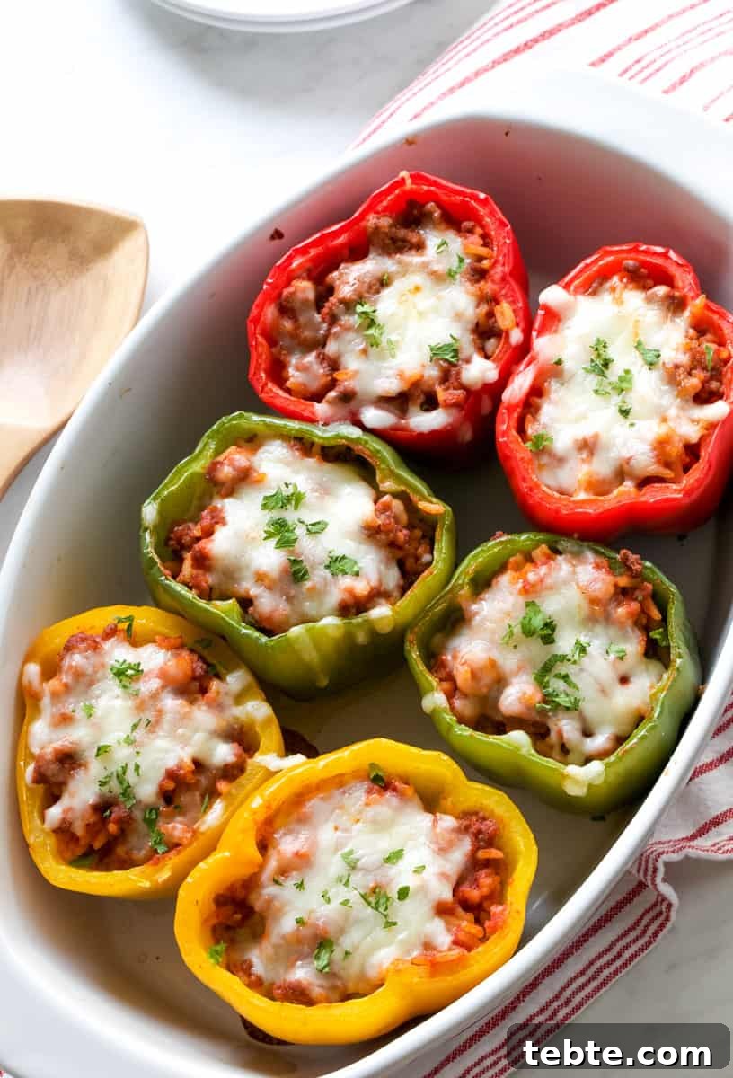 how to make bell peppers stuffed stuffed peppers in a dish