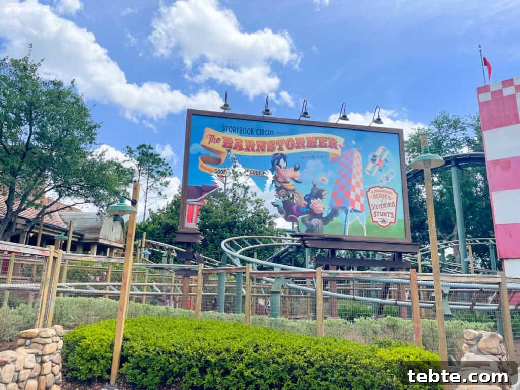 The Barnstormer at Magic Kingdom.