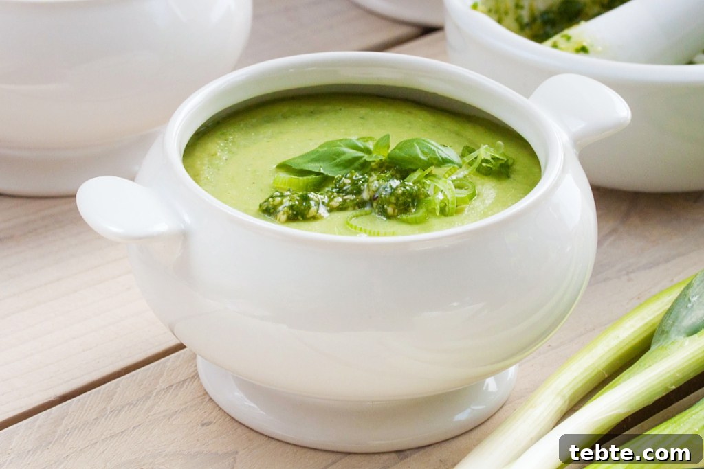 Creamy Pea Soup with Fresh Basil Pesto 5 Quick and Easy Pea Soup with Basil Pesto