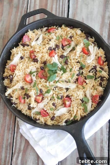 Salsa Verde Chicken Taco Rice Skillet Recipe for Quick Dinners 2 Salsa Verde Chicken Taco Rice Skillet