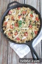 Salsa Verde Chicken Taco Rice Skillet Recipe for Quick Dinners 11 Salsa Verde Chicken Taco Rice Skillet