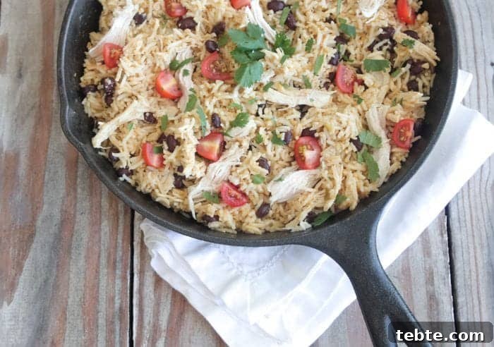 Salsa Verde Chicken Taco Rice Skillet Recipe for Quick Dinners 9 Salsa Verde Chicken Taco Rice Skillet