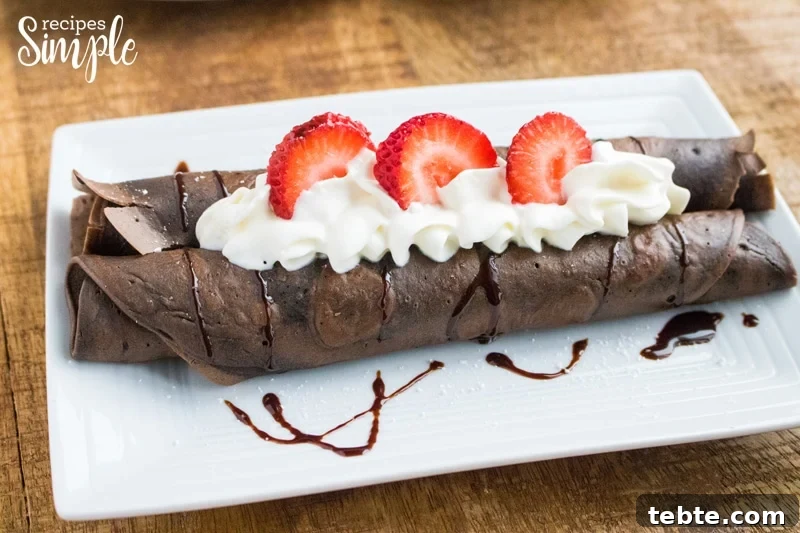 Chocolate Dessert Crepes