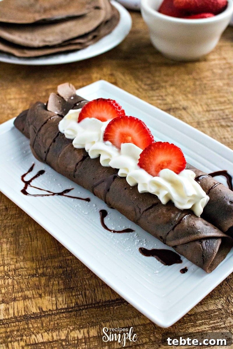 Easy Chocolate Crepe