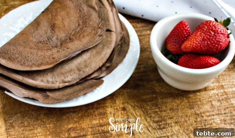 How To Make Chocolate Dessert Crepes