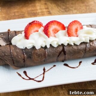 Chocolate Dessert Crepes