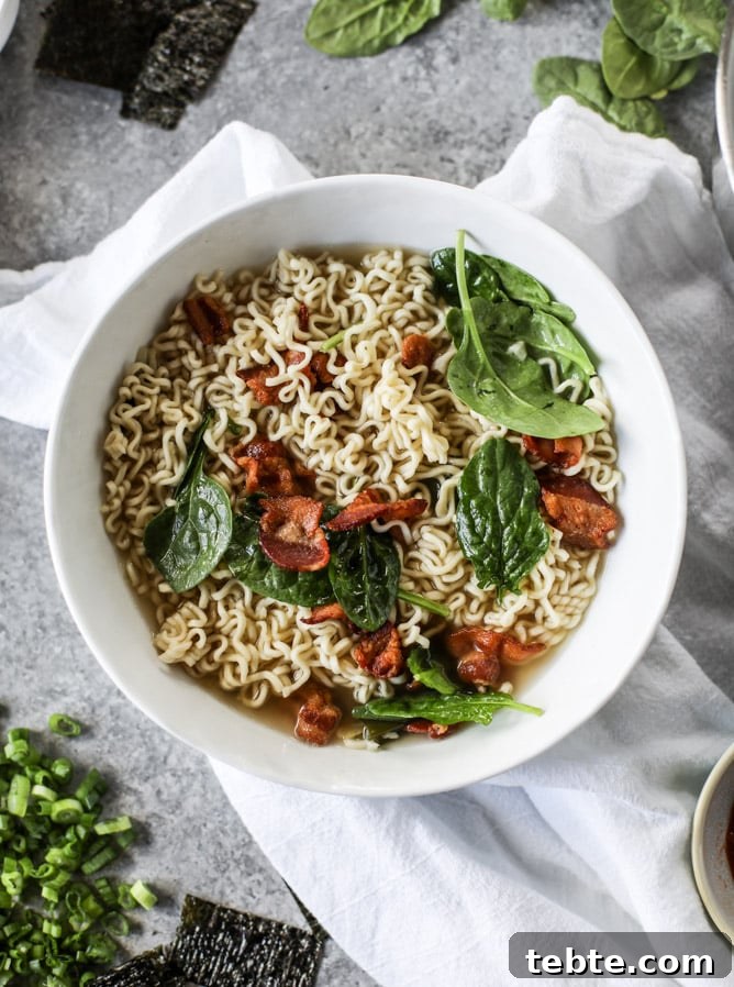 bacon and egg ramen I howsweeteats.com 