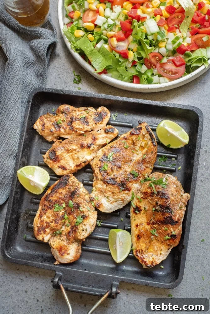 Mexican Grilled Chicken Chopped Salad with Avocado and Lime 13 Mexican Grilled Chicken Chopped Salad
