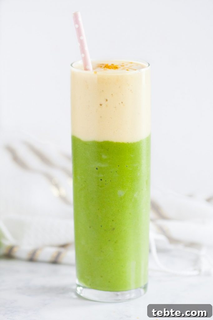 Tinker Bell–Inspired Green Fairy Smoothie Recipe 2 Tinkerbell inspired pineapple spinach layered smoothie