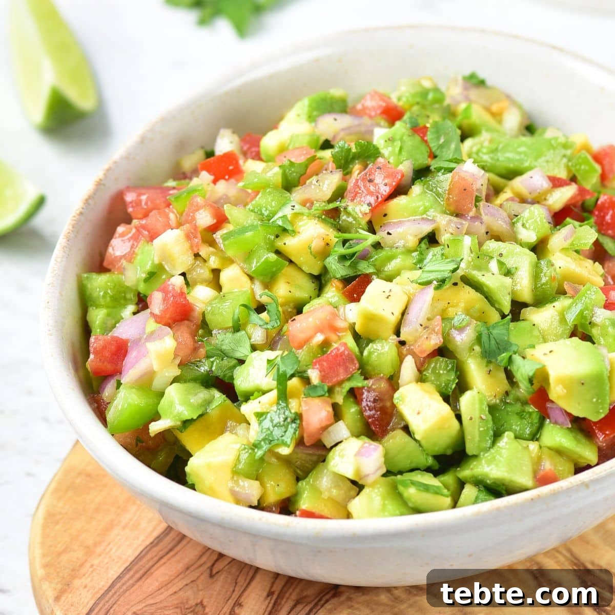 76 Gluten-Free Game Day Snacks to Share with Friends 16 A bowl of chunky avocado salsa