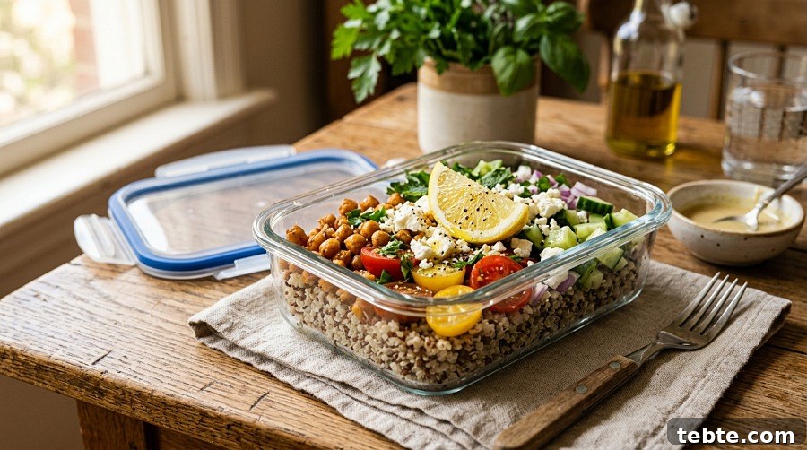 40+ Quick, Filling Lunch Ideas for Work (2026) 2 Mediterranean Quinoa Power Bowl