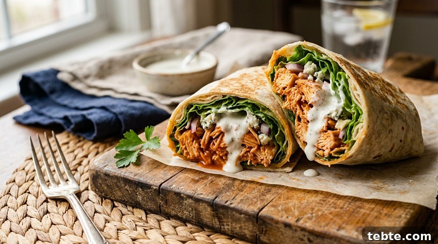 40+ Quick, Filling Lunch Ideas for Work (2026) 13 Buffalo Chicken Wrap