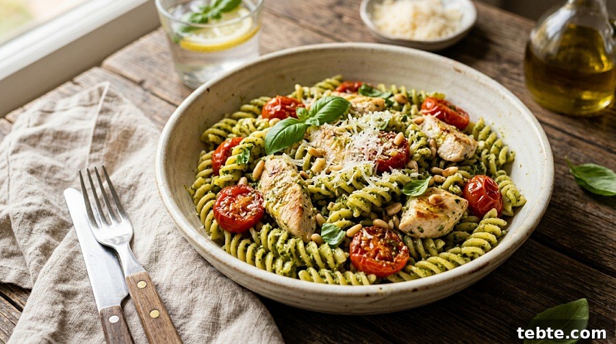 40+ Quick, Filling Lunch Ideas for Work (2026) 19 Pesto Chicken Pasta