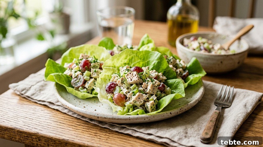 40+ Quick, Filling Lunch Ideas for Work (2026) 3 Greek Yogurt Chicken Salad Lettuce Wraps